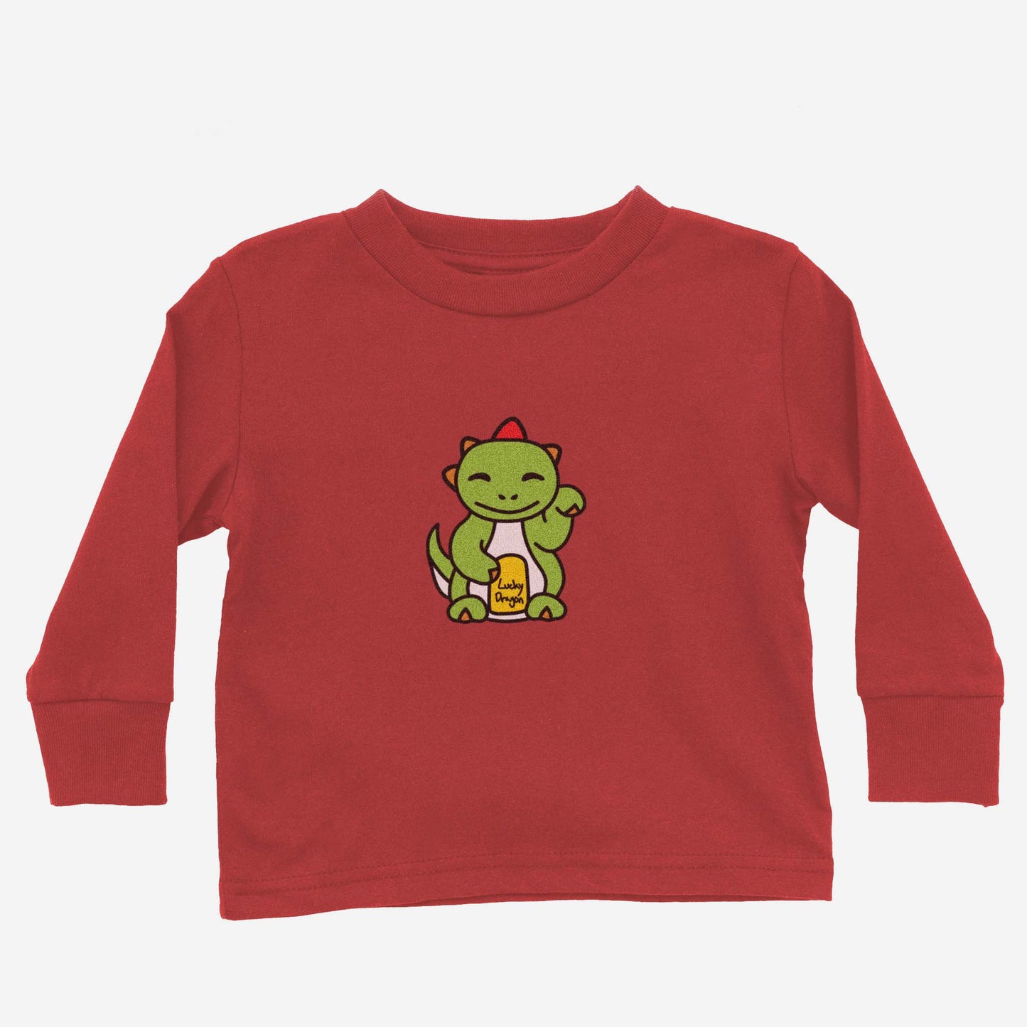 Big Lucky Dragon Long Sleeve Shirt (Toddler)