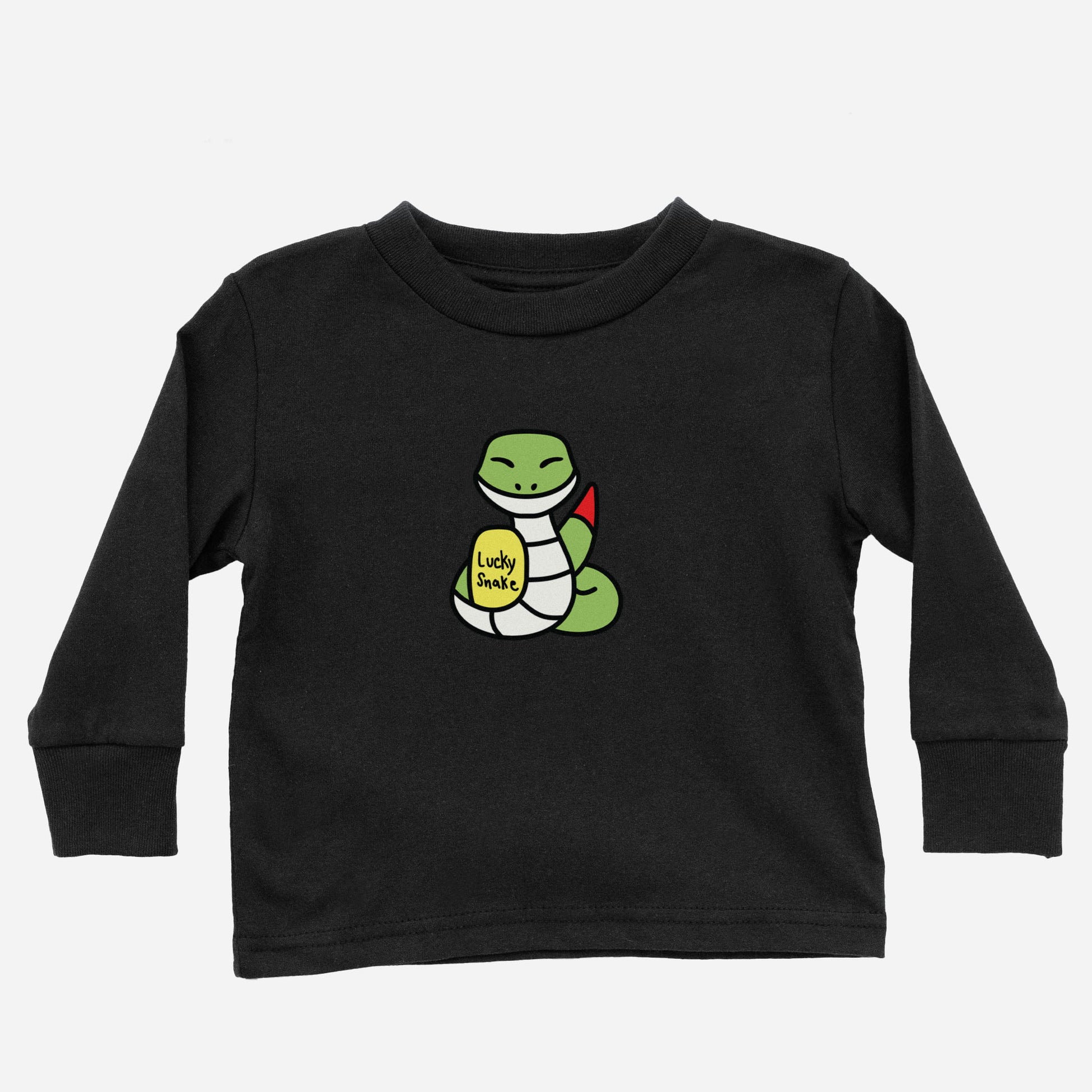 Big Lucky Snake Long Sleeve Shirt (Toddler) Asian Baby Clothing