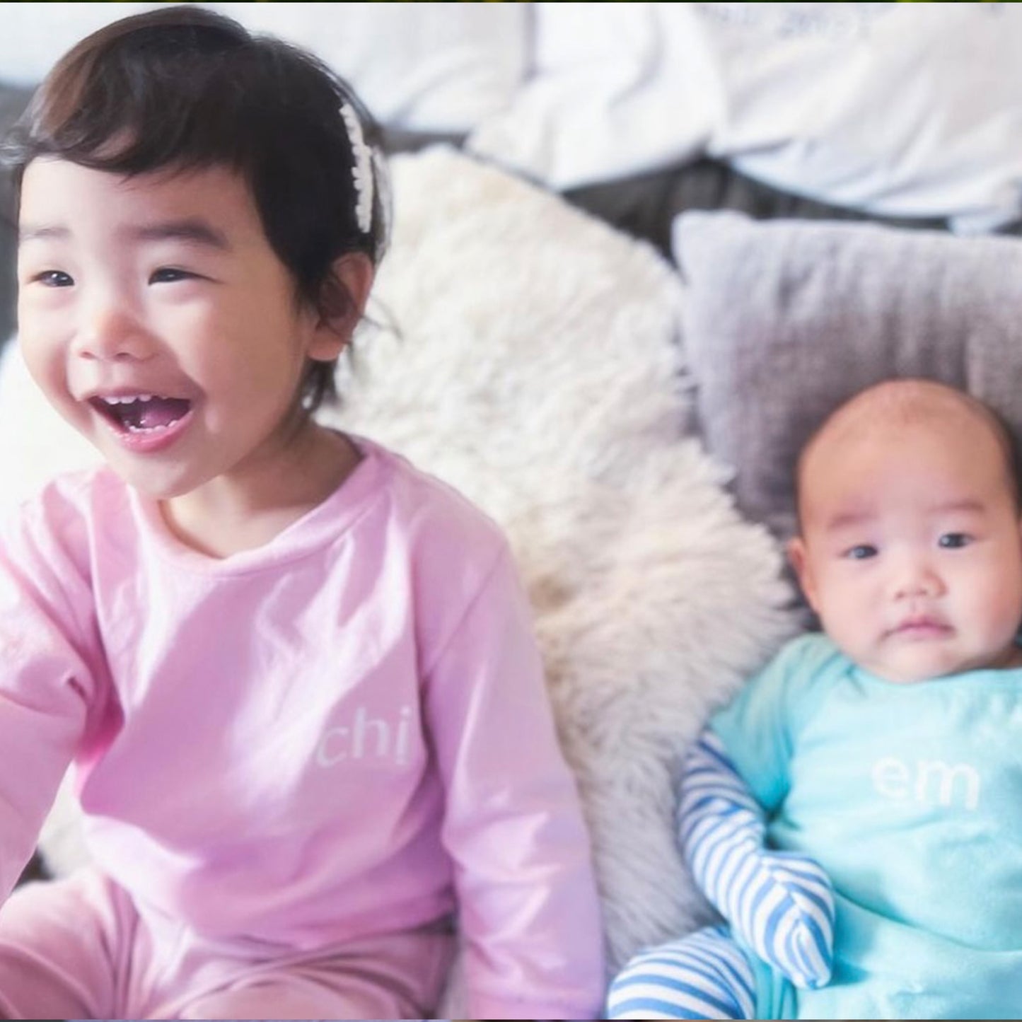 em baby onesie Chị, chi older sister vietnamse long sleeve shirt