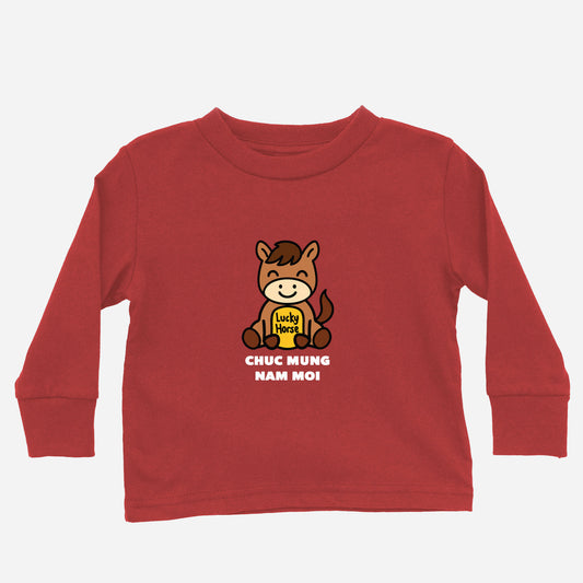 Lucky Zodiac + Lunar New Year Greetings Long Sleeve (Toddler)