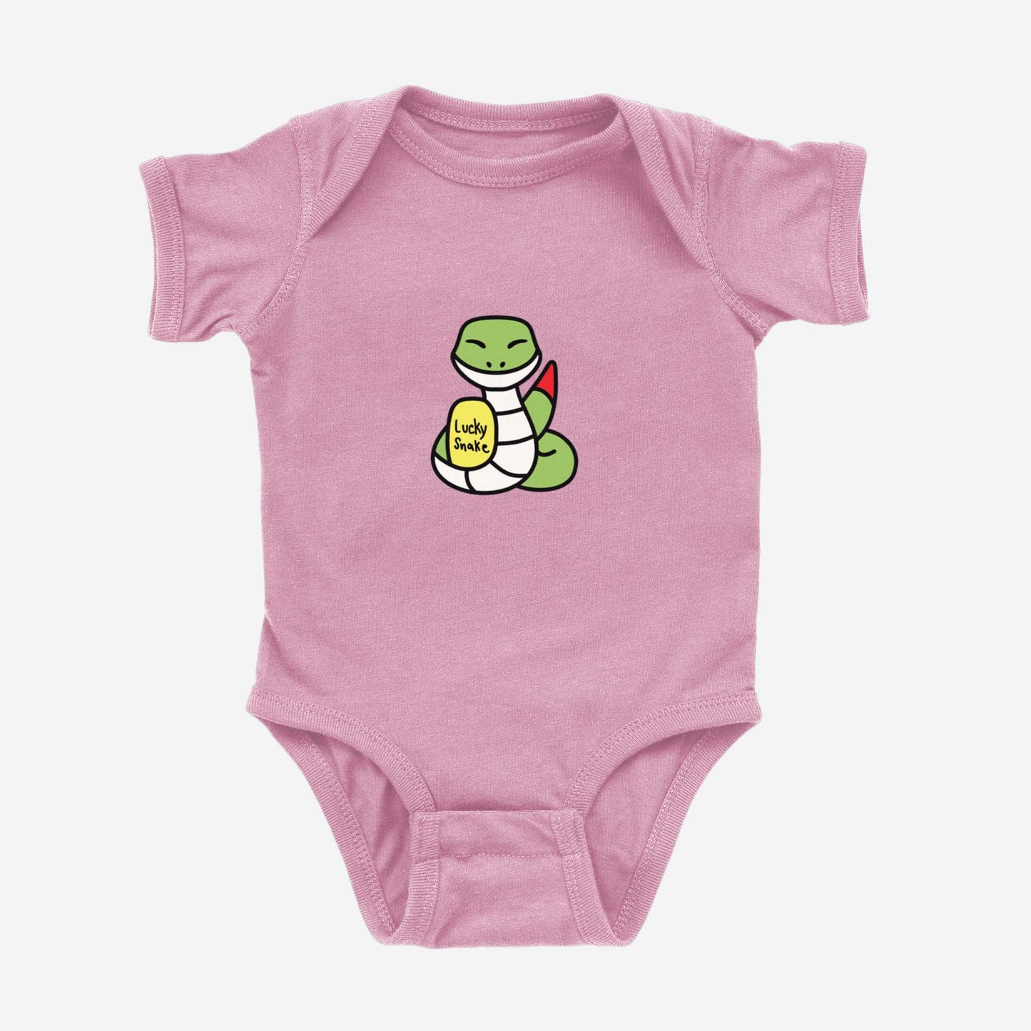 Lucky Snake Onesie Pink
