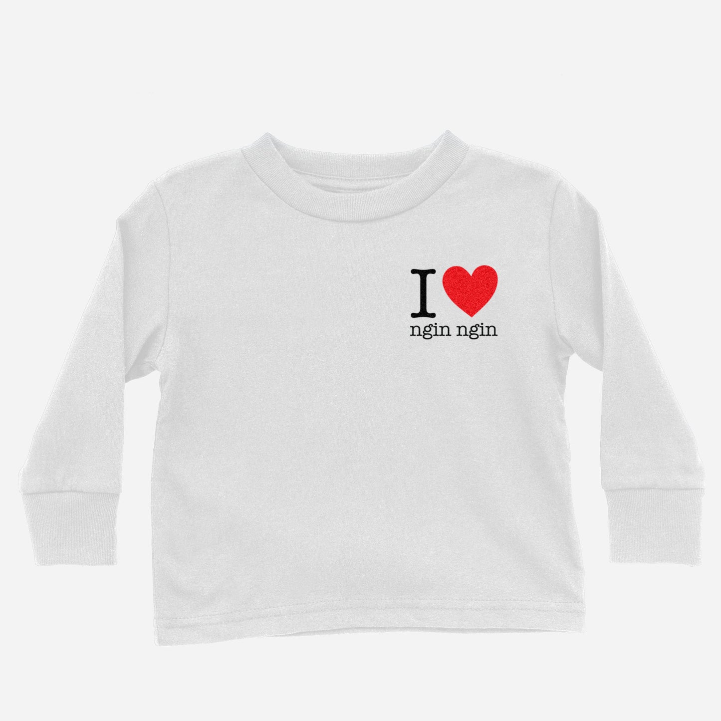 I Heart Grandma Taishanese Paternal Long Sleeve Shirt (Toddler)