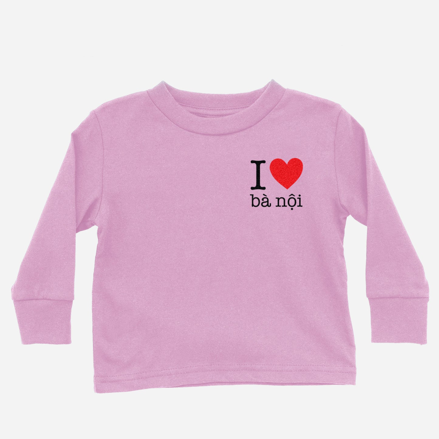 I Heart Grandma Vietnamese Paternal Long Sleeve Shirt (Toddler)