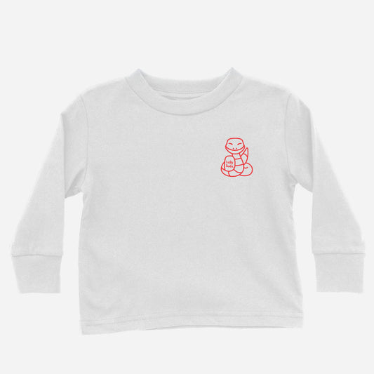 Lucky Snake Outline Long Sleeve Shirt (Toddler) Asian Baby Clothing