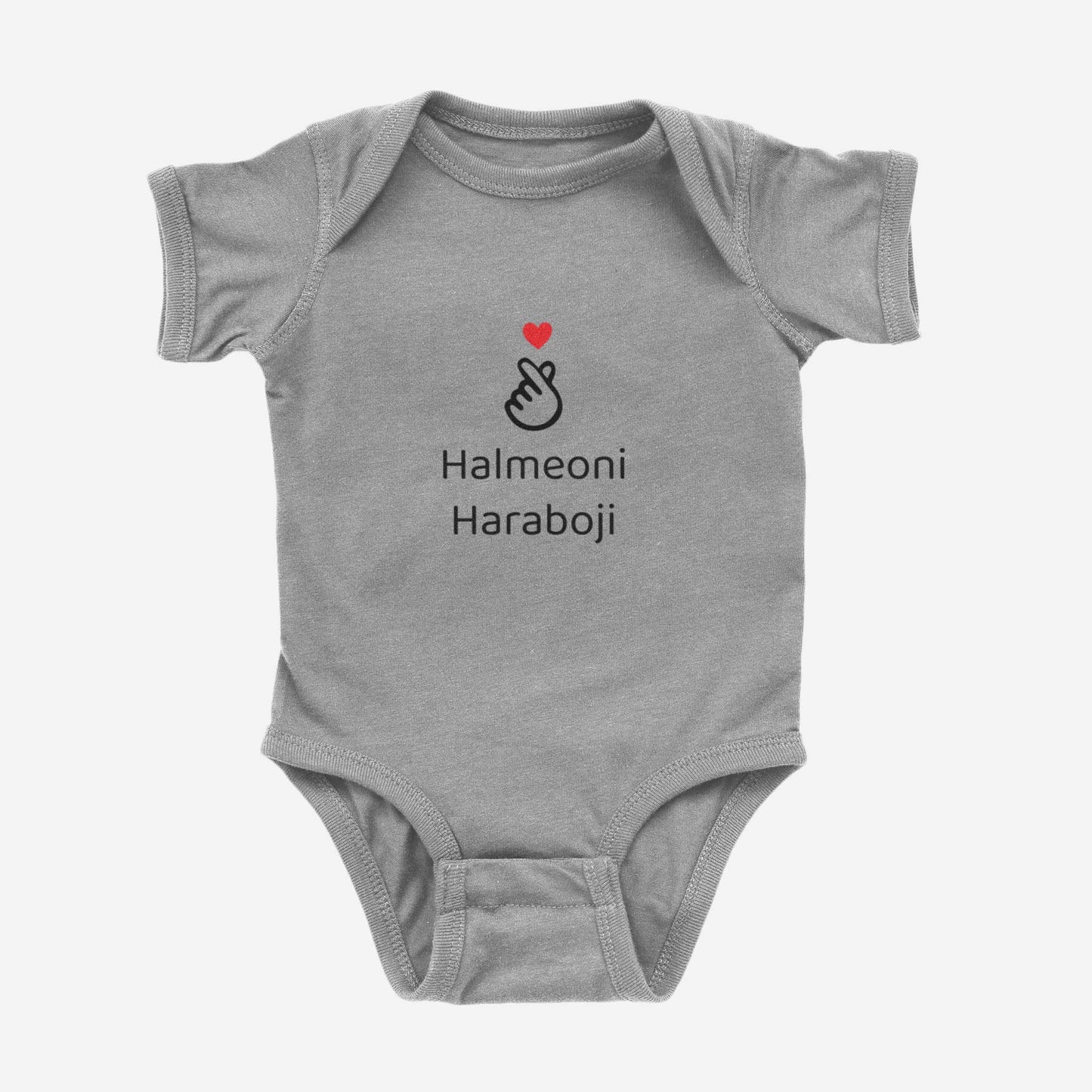 I love Halmeoni Haraboji Onesie titanium