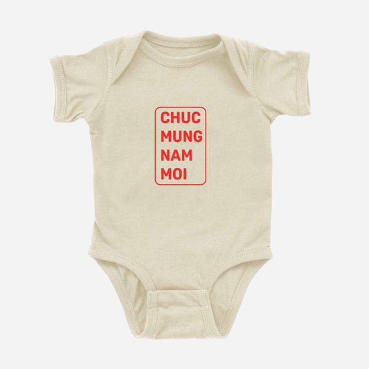 chuc mung nam moi onesie - - Asian Baby Clothing