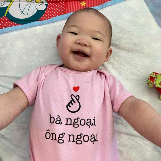 Ông Ngoại & Bà Ngoại baby onesie infant vietnamese