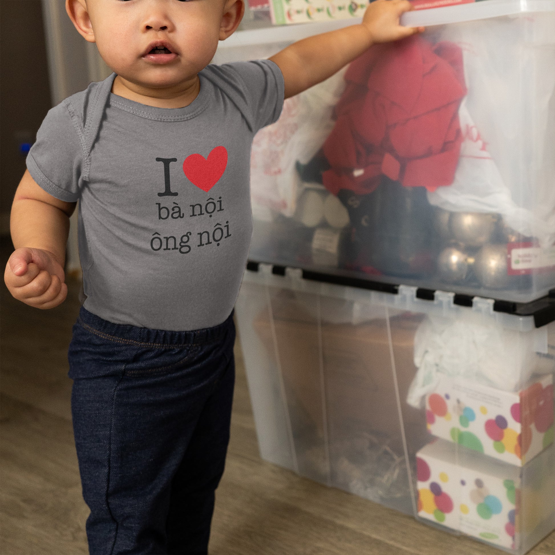 ÔNG BÀ NỘI baby infant onesie vietnamese ba noi ong