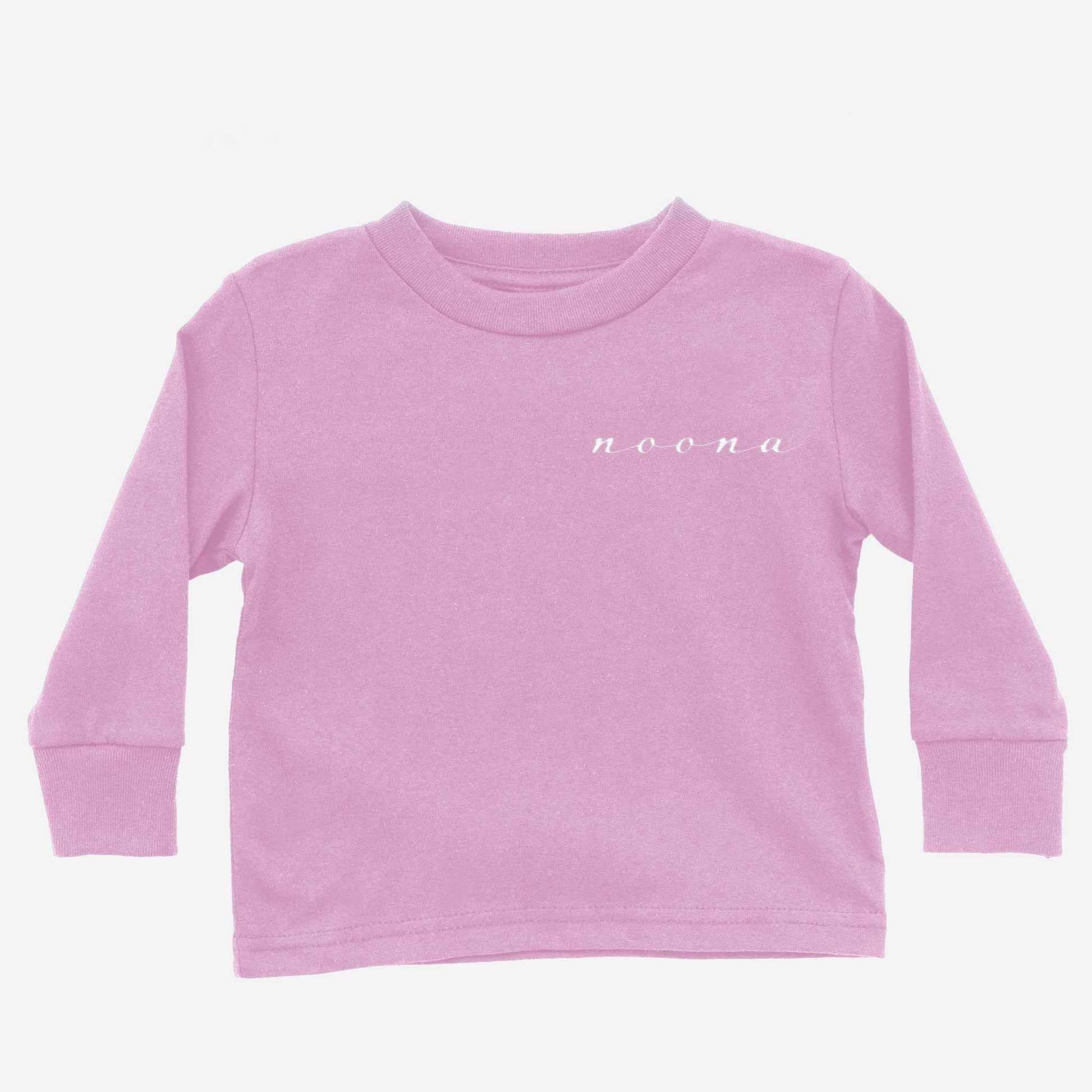 noona youth long sleeve shirt Asian Baby Clothing Pink
