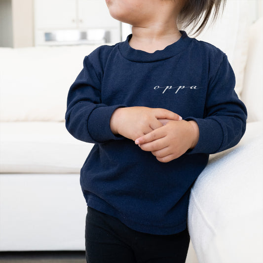 oppa long sleeve toddler shirt korean
