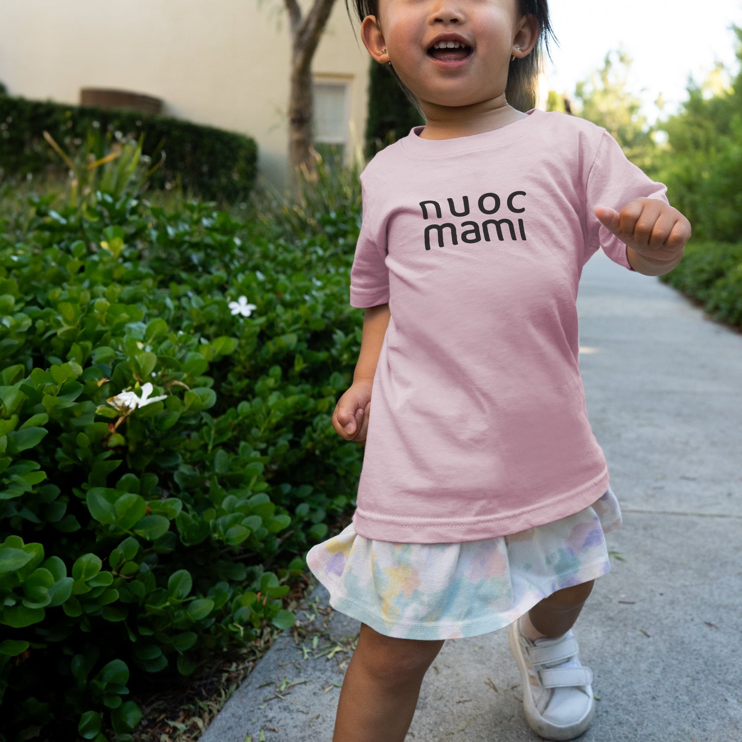 nuoc mami toddler shirt sleeve shirt pink
