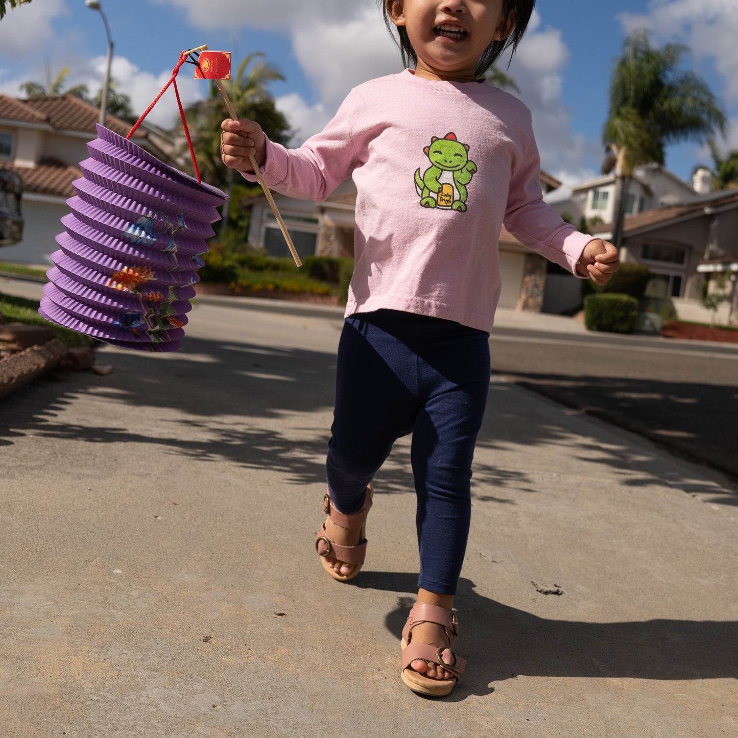 Big Lucky Dragon Long Sleeve Shirt (Toddler)