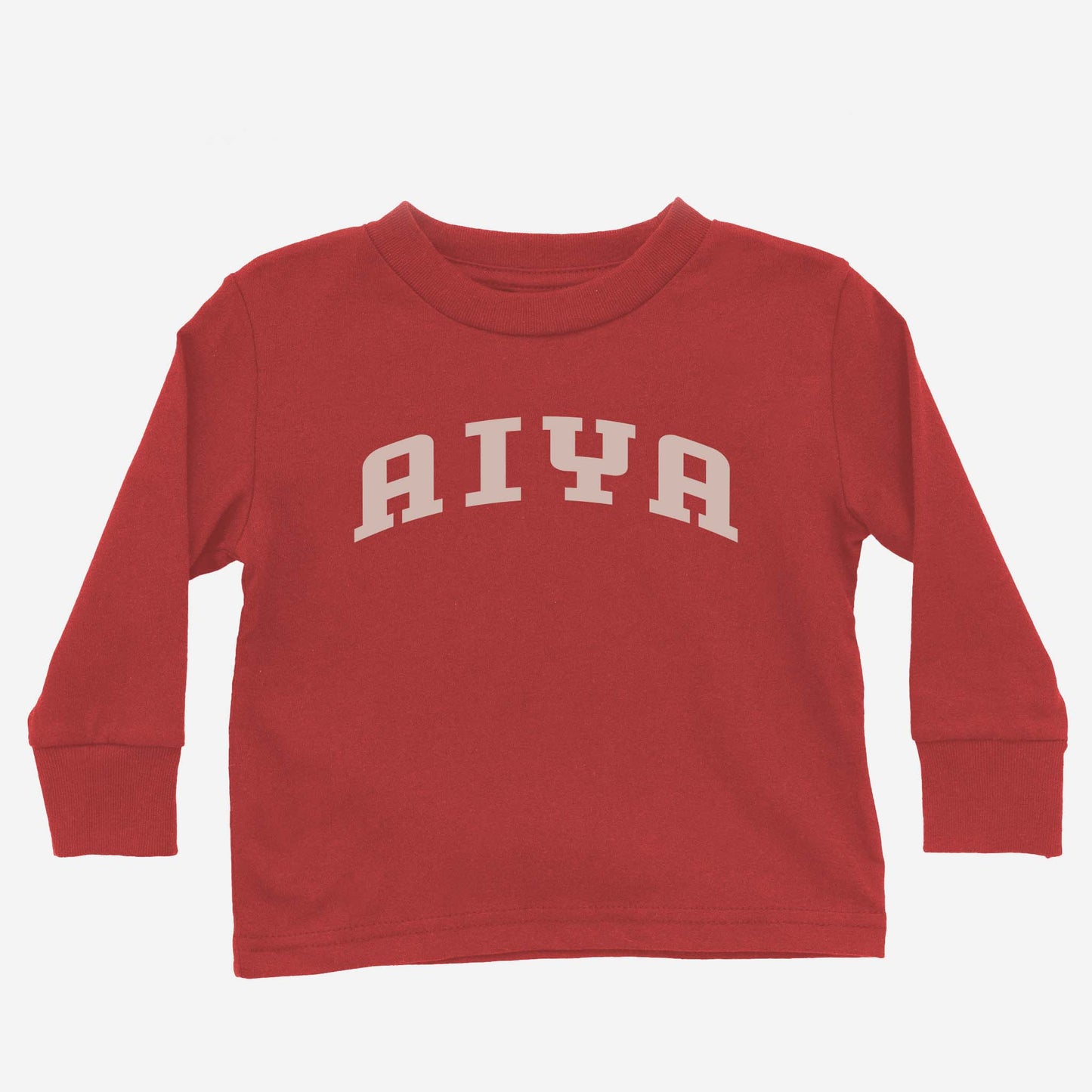 Aiya Toddler Long Sleeve Shirt red - Asian Baby Clothing