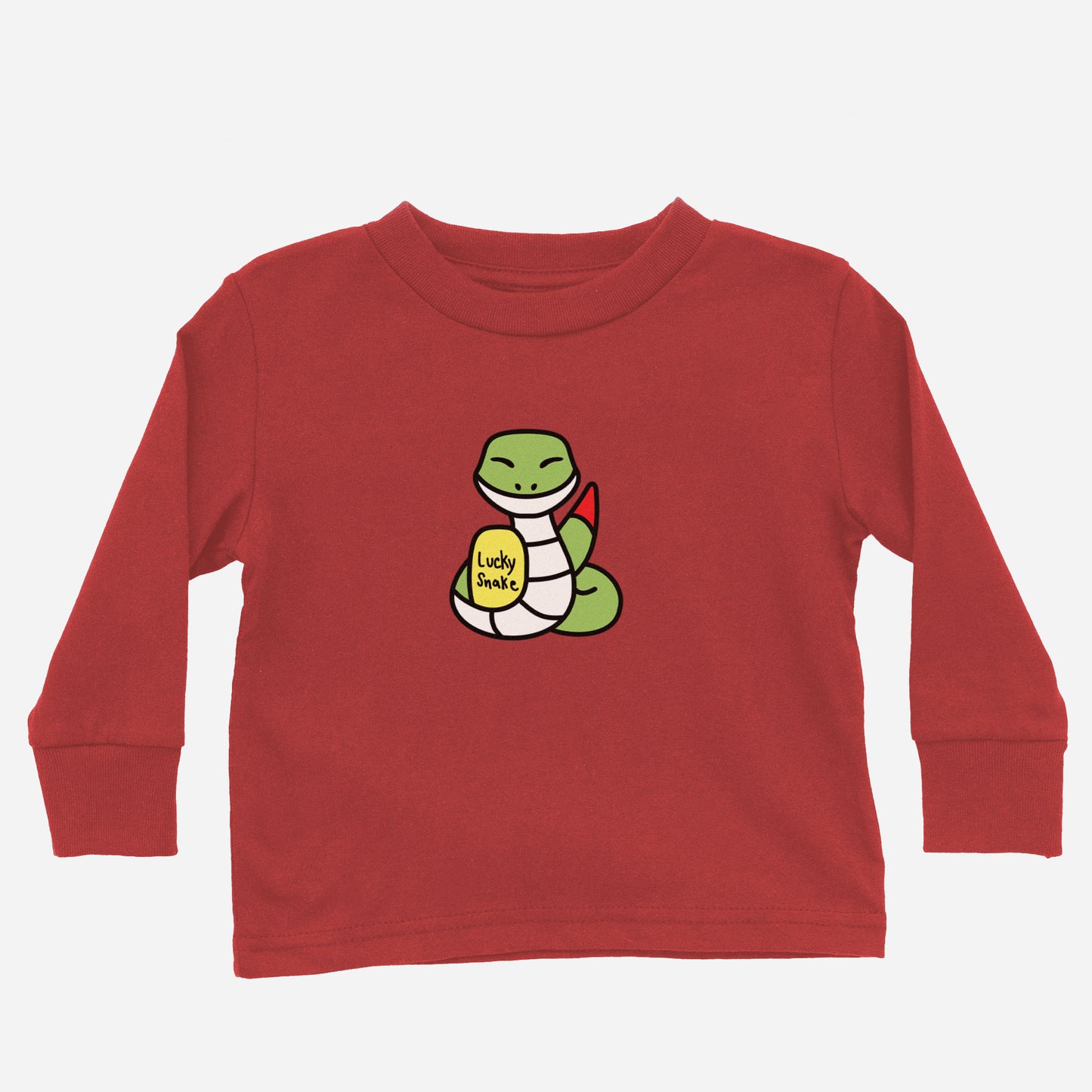 Big Lucky Snake Long Sleeve Shirt (Toddler) Asian Baby Clothing 