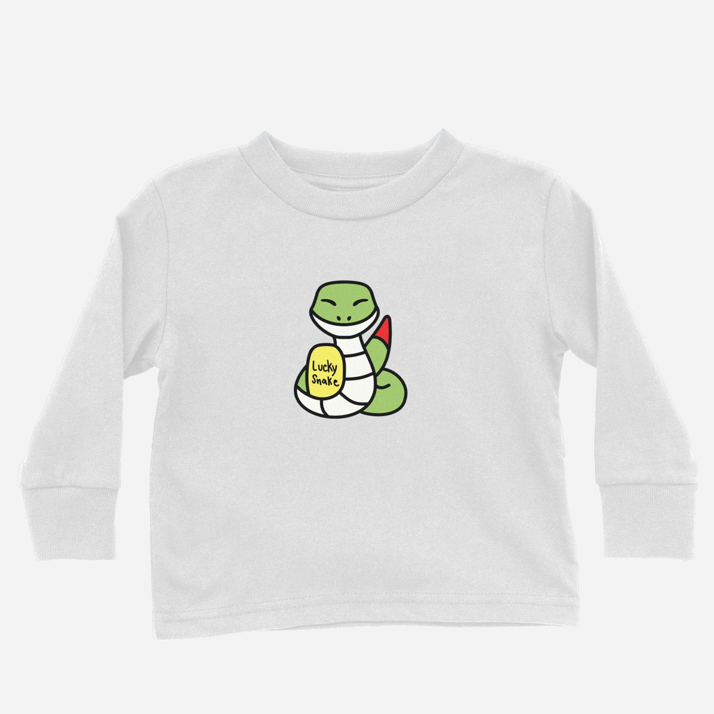 Big Lucky Snake Long Sleeve Shirt (Toddler) Asian Baby Clothing 