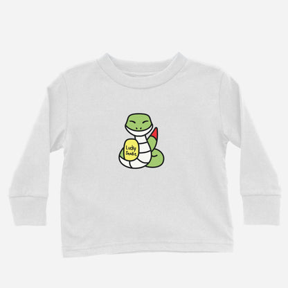 Big Lucky Snake Long Sleeve Shirt (Toddler) Asian Baby Clothing 