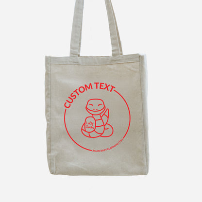 Lucky Snake Tote Bag [CUSTOMIZABLE]