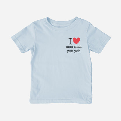 I Love Grandma Grandpa Cantonese Toddler Shirt (Paternal)