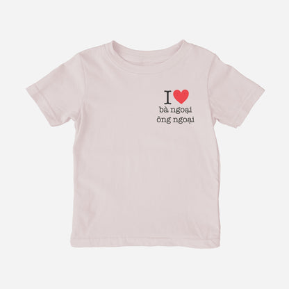 I Love Grandma Grandpa Vietnamese Toddler Shirt (Maternal)