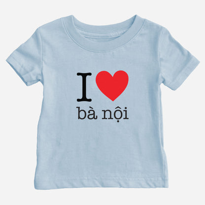 I Heart Grandma Vietnamese Baby T-Shirt (Paternal)