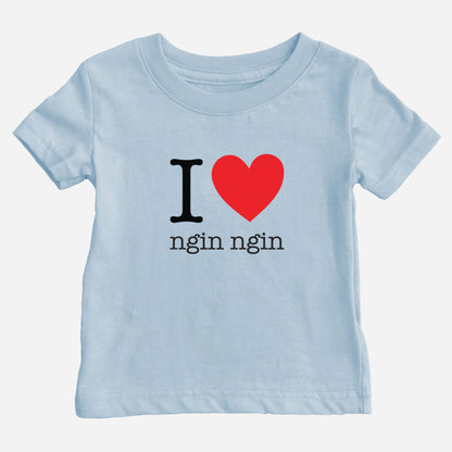 I Heart Grandma Taishanese Baby T-Shirt (Paternal)