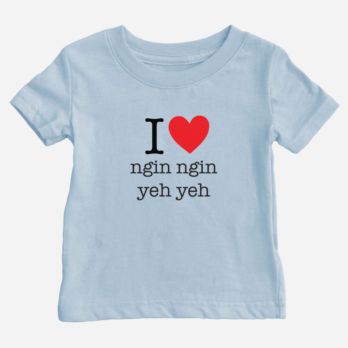 I Heart Grandma & Grandpa Taishanese Baby T-Shirt (Paternal)