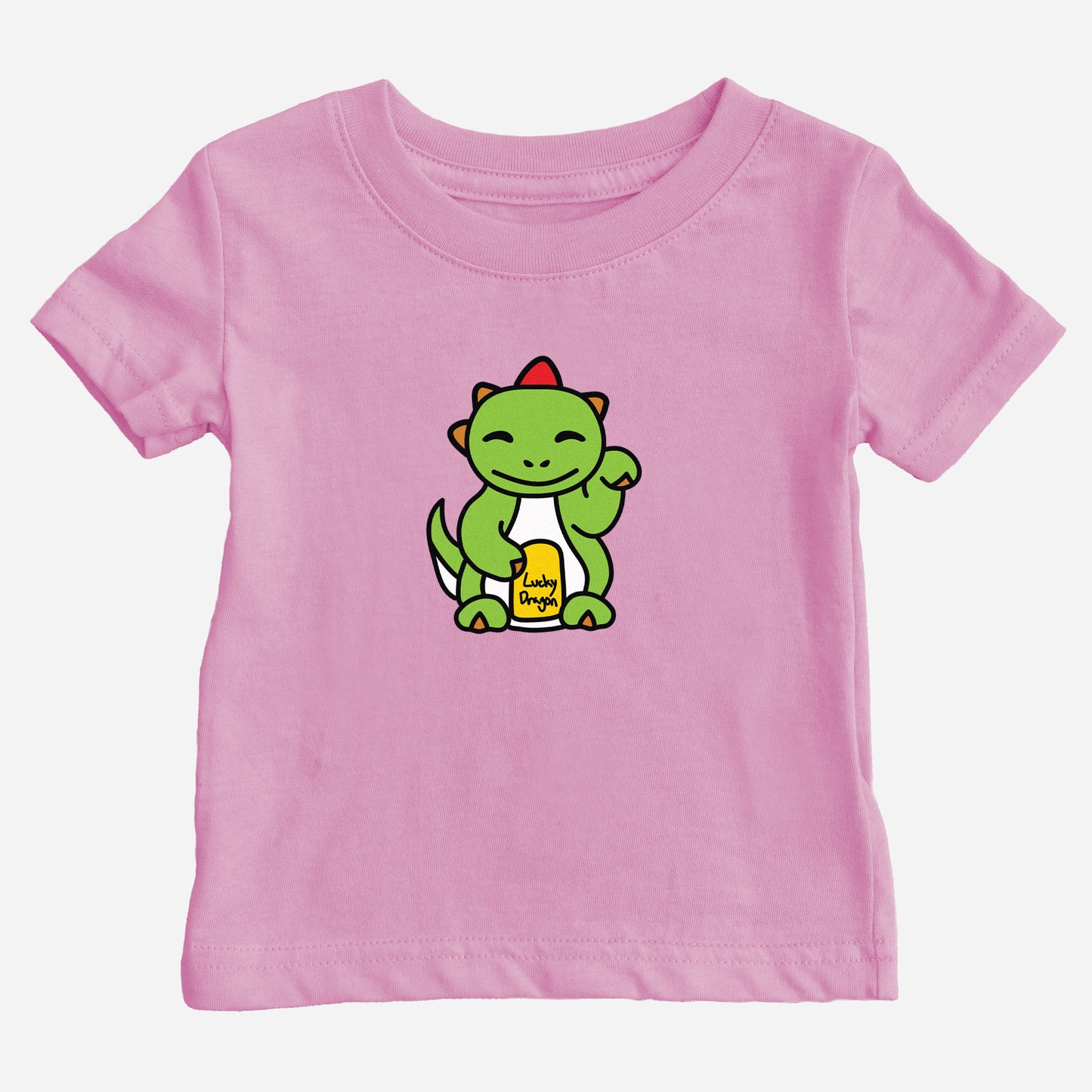 Pink  Lucky Dragon Baby T-Shirt
