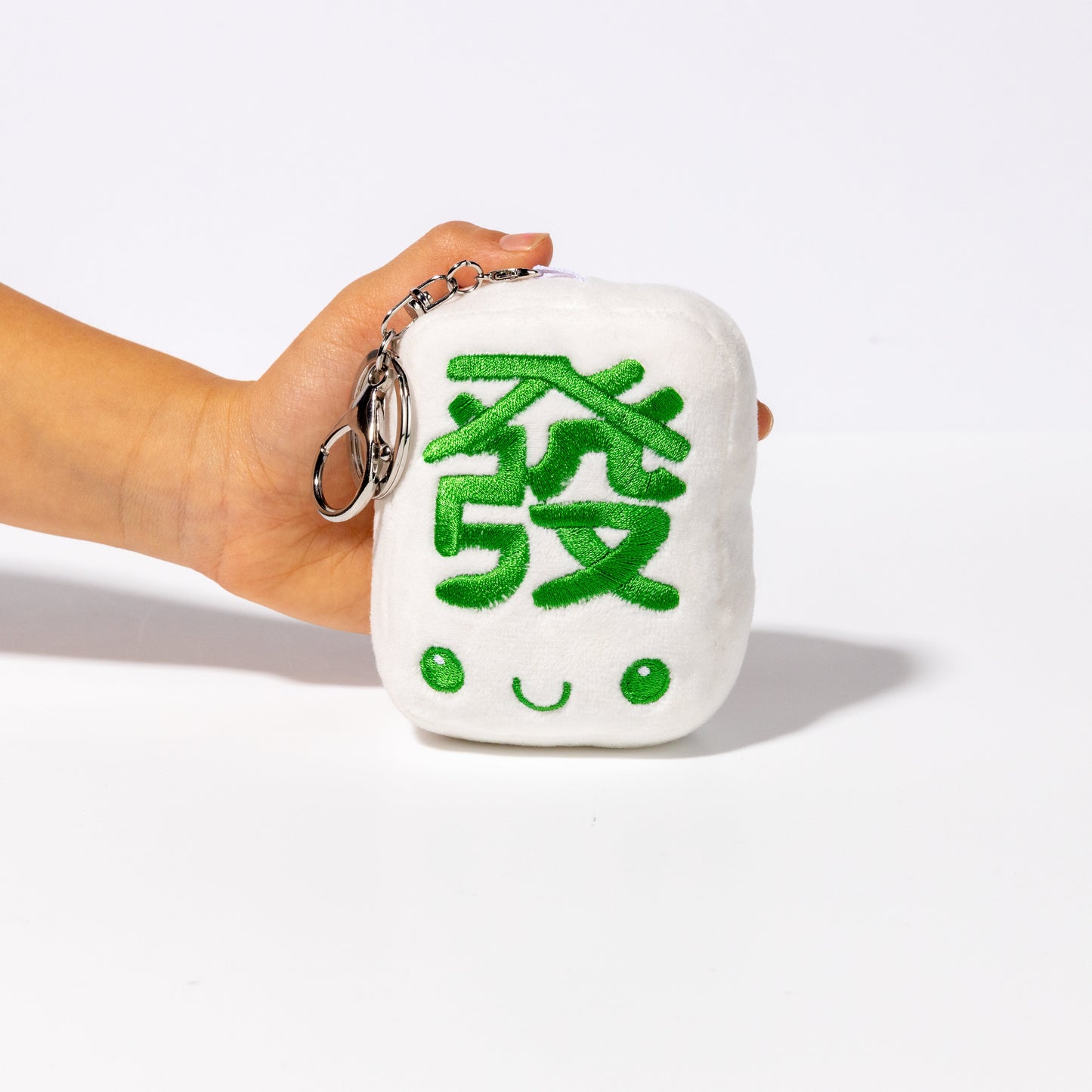 Fat Choy / Fa Cai / Green Dragon Plush Keychain