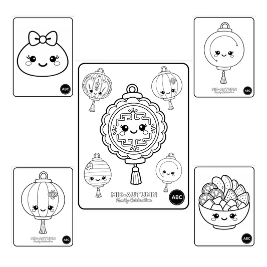 Free Mid-Autumn Festival Coloring Pages