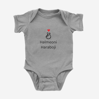 I love Halmeoni Haraboji Onesie titanium