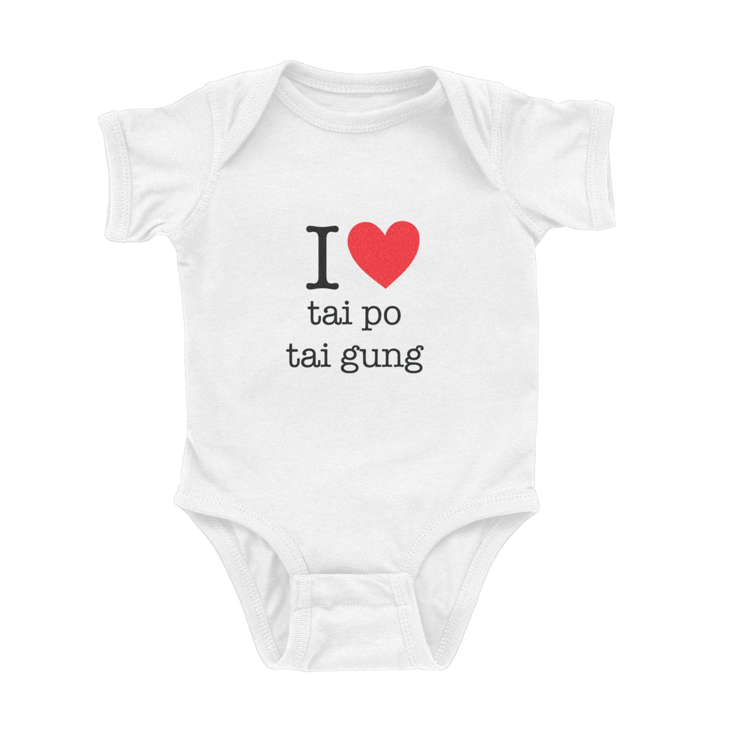 I ♡ Great Grandma & Grandpa Cantonese Onesie (Maternal)