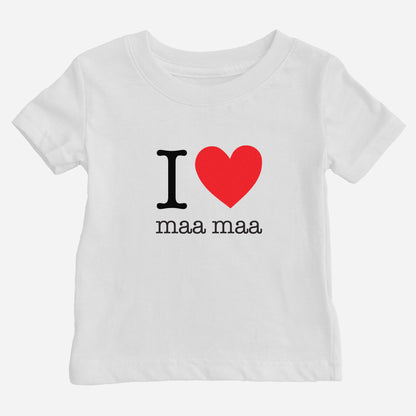 I Heart Grandma Cantonese Baby T-Shirt (Paternal)