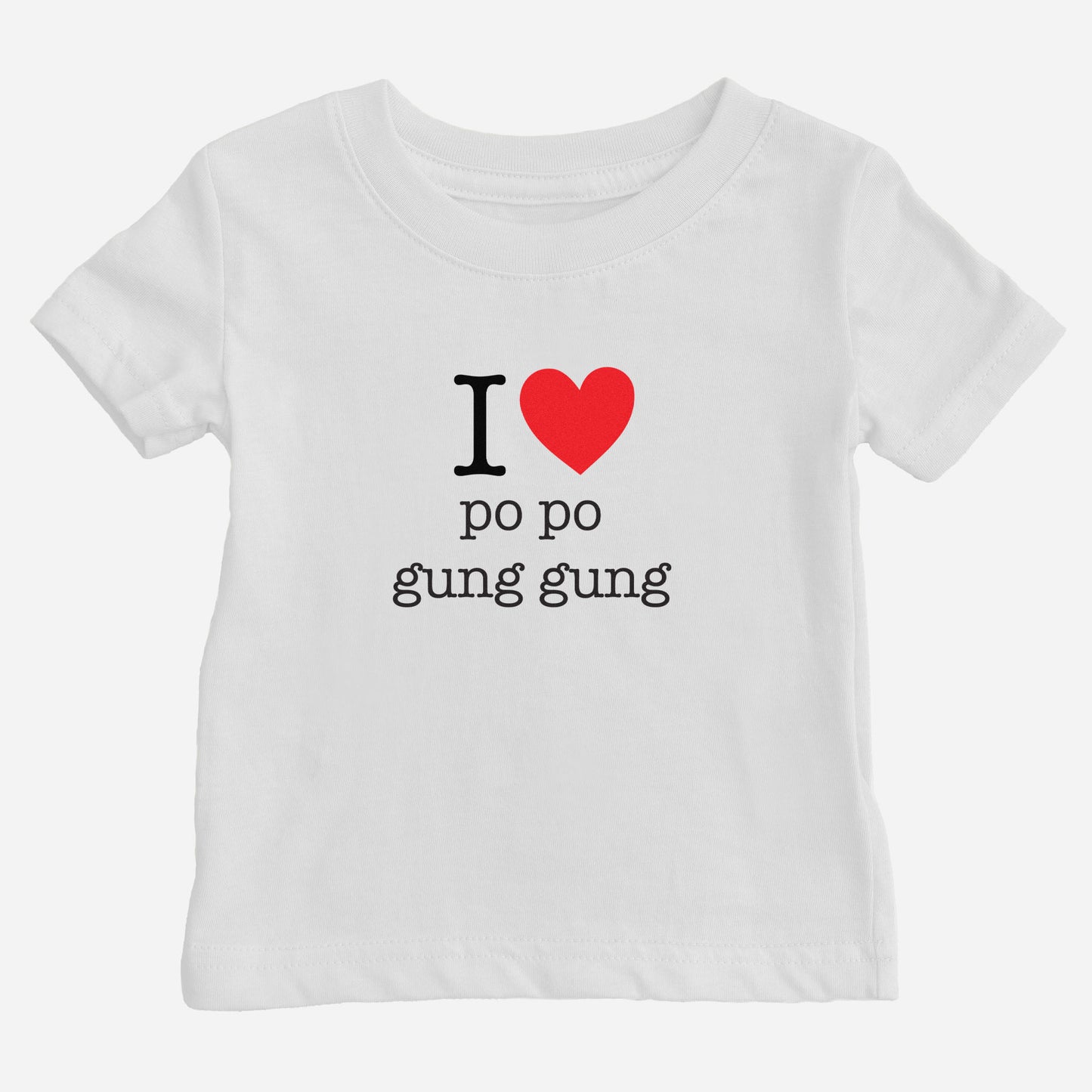 I Heart Grandma Cantonese Baby T-Shirt (Maternal)