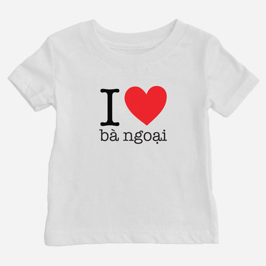 I Heart Grandma Vietnamese Baby T-Shirt (Maternal)