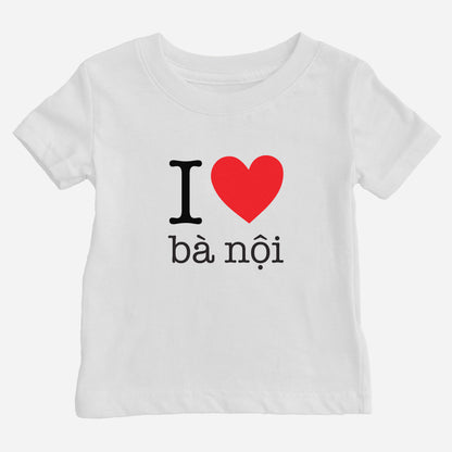 I Heart Grandma Vietnamese Baby T-Shirt (Paternal)