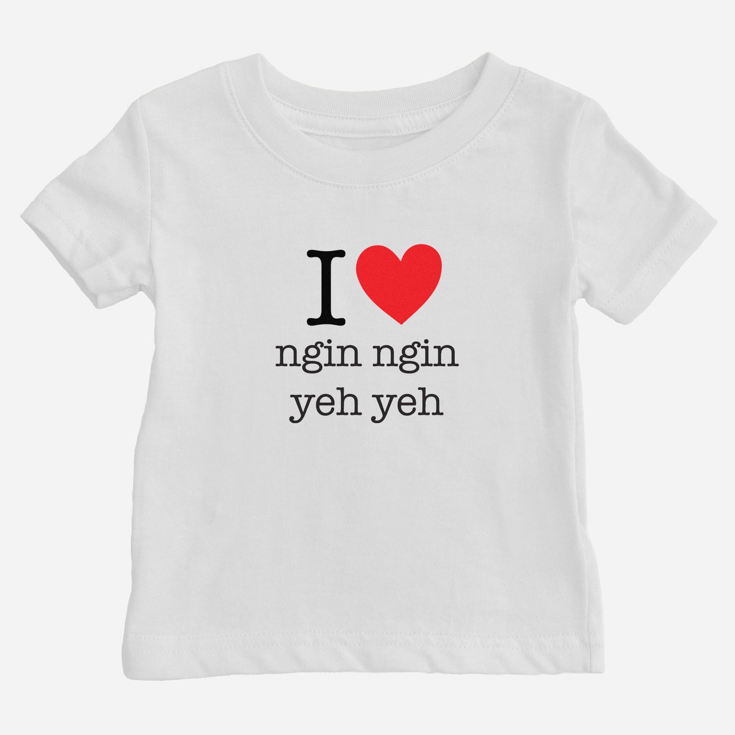 I Heart Grandma & Grandpa Taishanese Baby T-Shirt (Paternal)