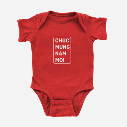 chuc mung nam moi onesie - - Asian Baby Clothing