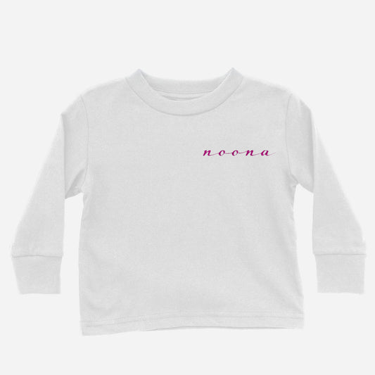 noona youth long sleeve shirt Asian Baby Clothing white