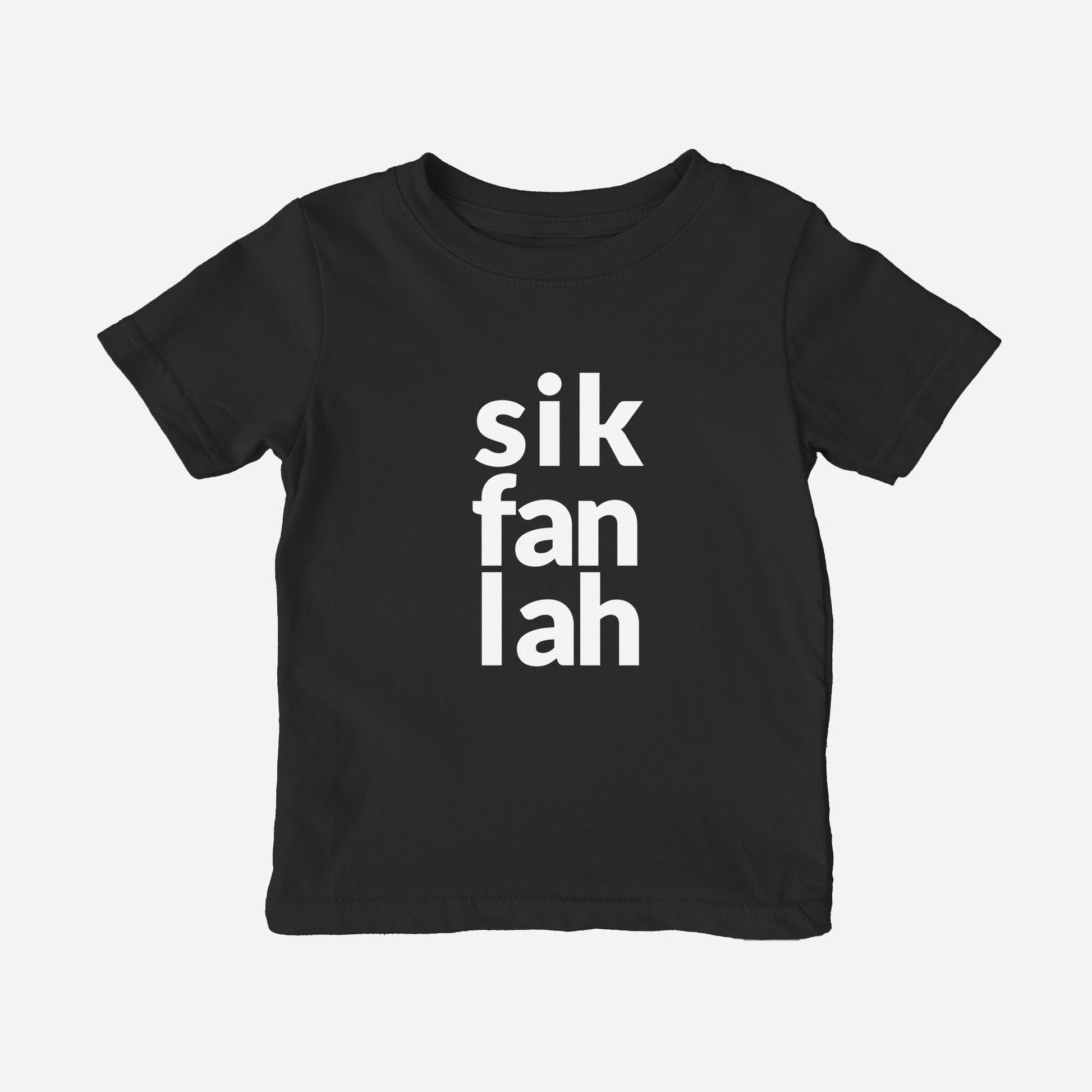 sik fan lah toddler graphic shirt black