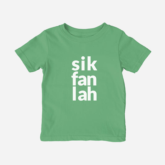 sik fan lah toddler graphic shirt green