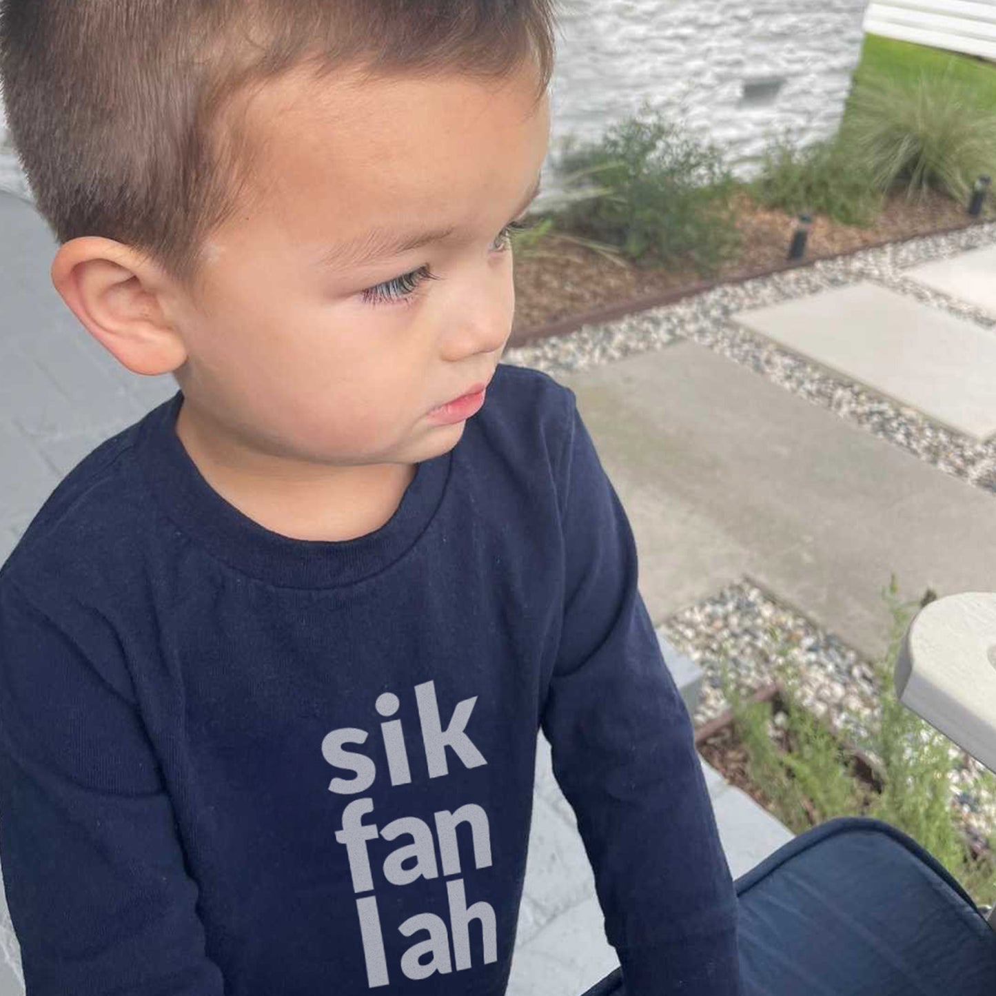 sik fan lah toddler long sleeve shirt chinese cantonese